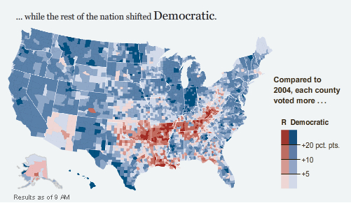 Us Map Election 2008