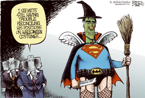 Mitt Romney can't decide on the Halloween costume